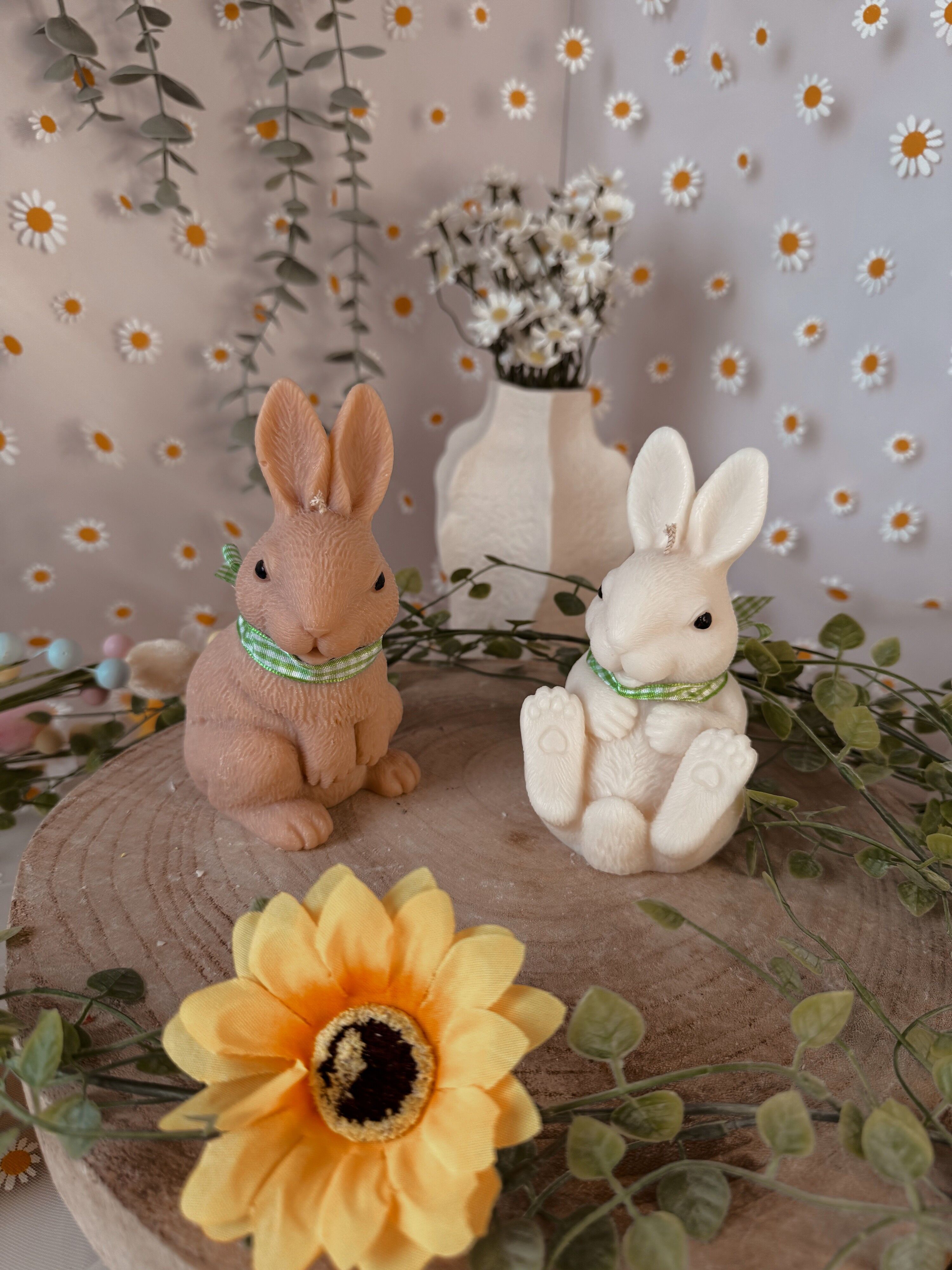 Traditional Easter bunny, paws in the air model, choice of colors