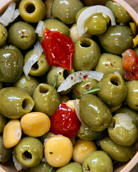 Aceitunas verdes deshuesadas, estilo madrileño, 3 kg - Bolsa sellada al vacío - A granel