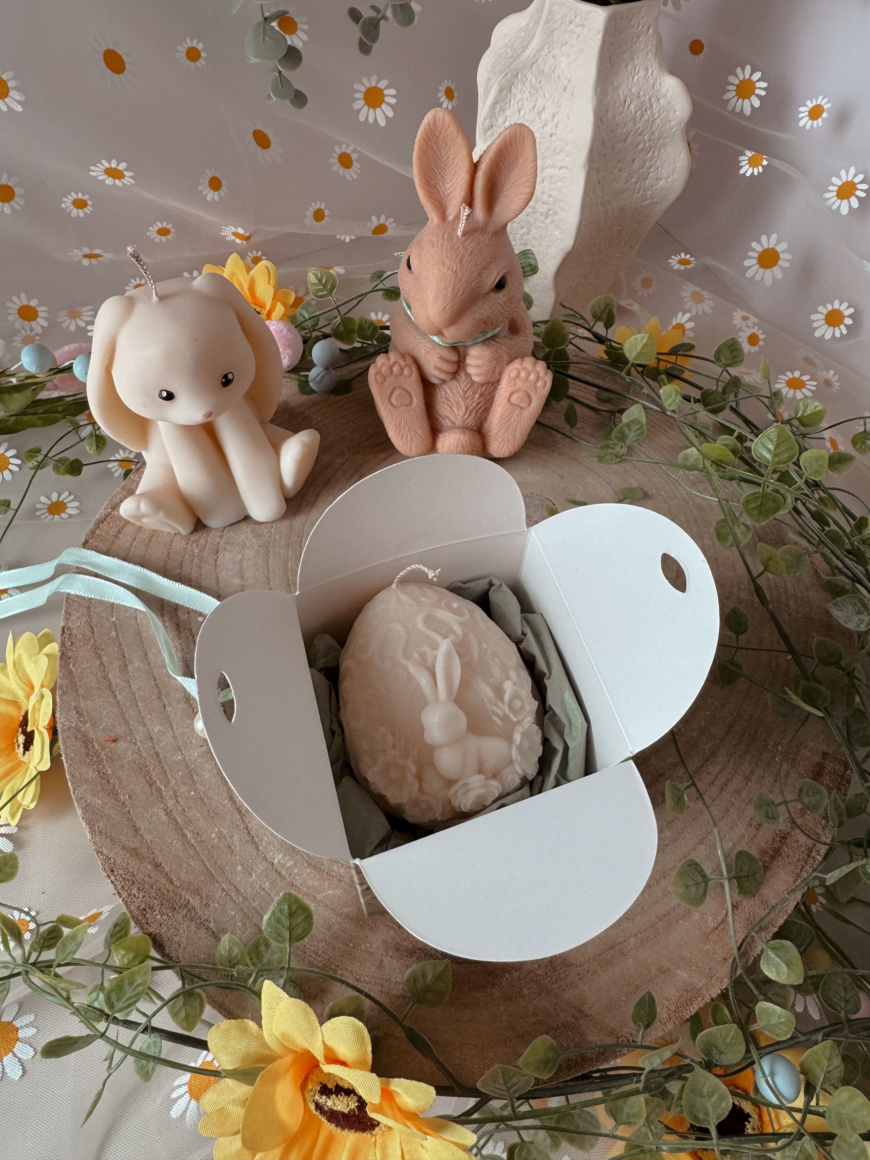Easter Eggs Rabbit Ornaments in various colors