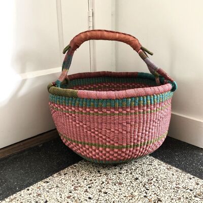 Bolga shopping basket, original braided