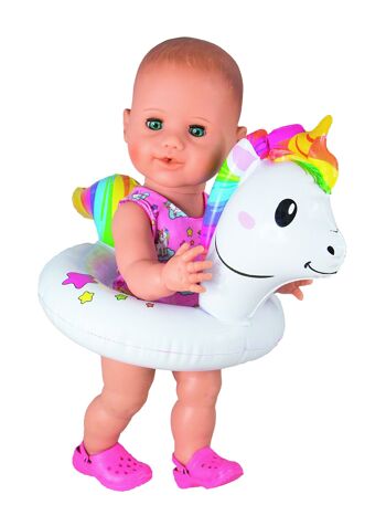 Ensemble de natation pour poupée "Unicorn Henri", taille 35 à 45 cm 3