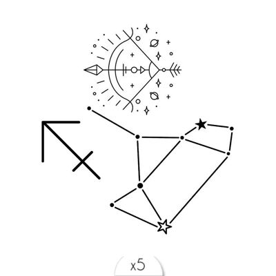 Tatuaggio temporaneo: Sagittario