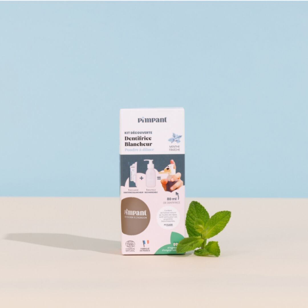 Kit di scoperta del dentifricio sbiancante (1 flacone + 1 stick)