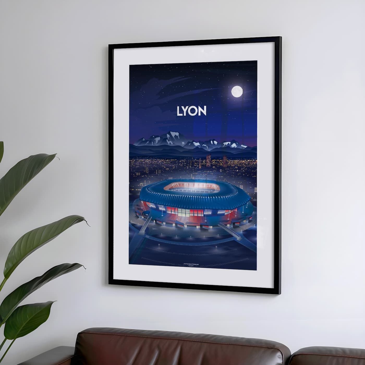 🏟️ Lyon - Parc OL Football Match Poster