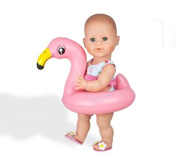 Ensemble de natation pour poupée "Flamingo Ella", taille 35 à 45 cm 3