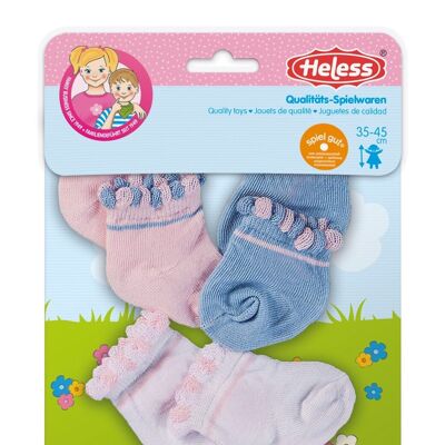 Doll socks, 3 pairs, size. 35-45 cm