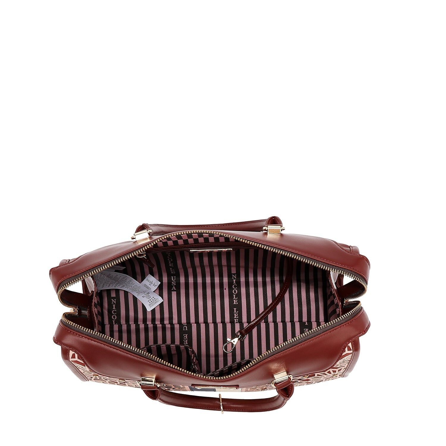 Buy wholesale BOSTON BAG WITH GEOMETRIC LASER CUT (BLACK)