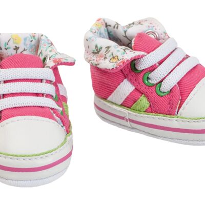 Zapatillas de muñeca, rosa, talla. 38-45 cm