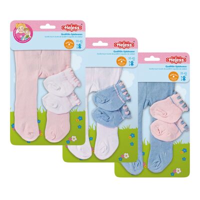 Doll tights with socks, Gr. 35-45 cm