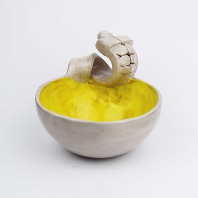 Small Yellow Six Pack Bowl