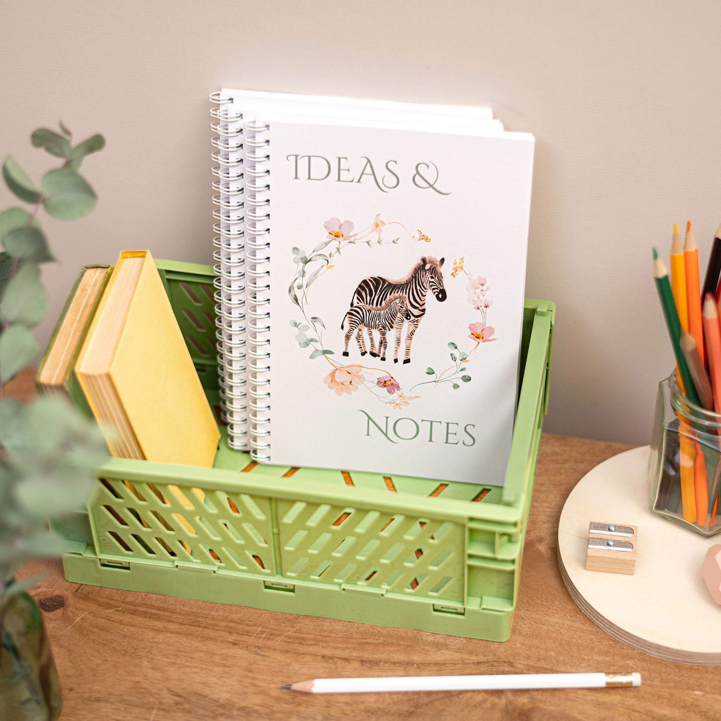 A5 Flat Lay Handmade Ideas & Notebook Zebra Inspired