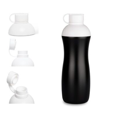 Biobased sportbottle Biodrup 500ml black