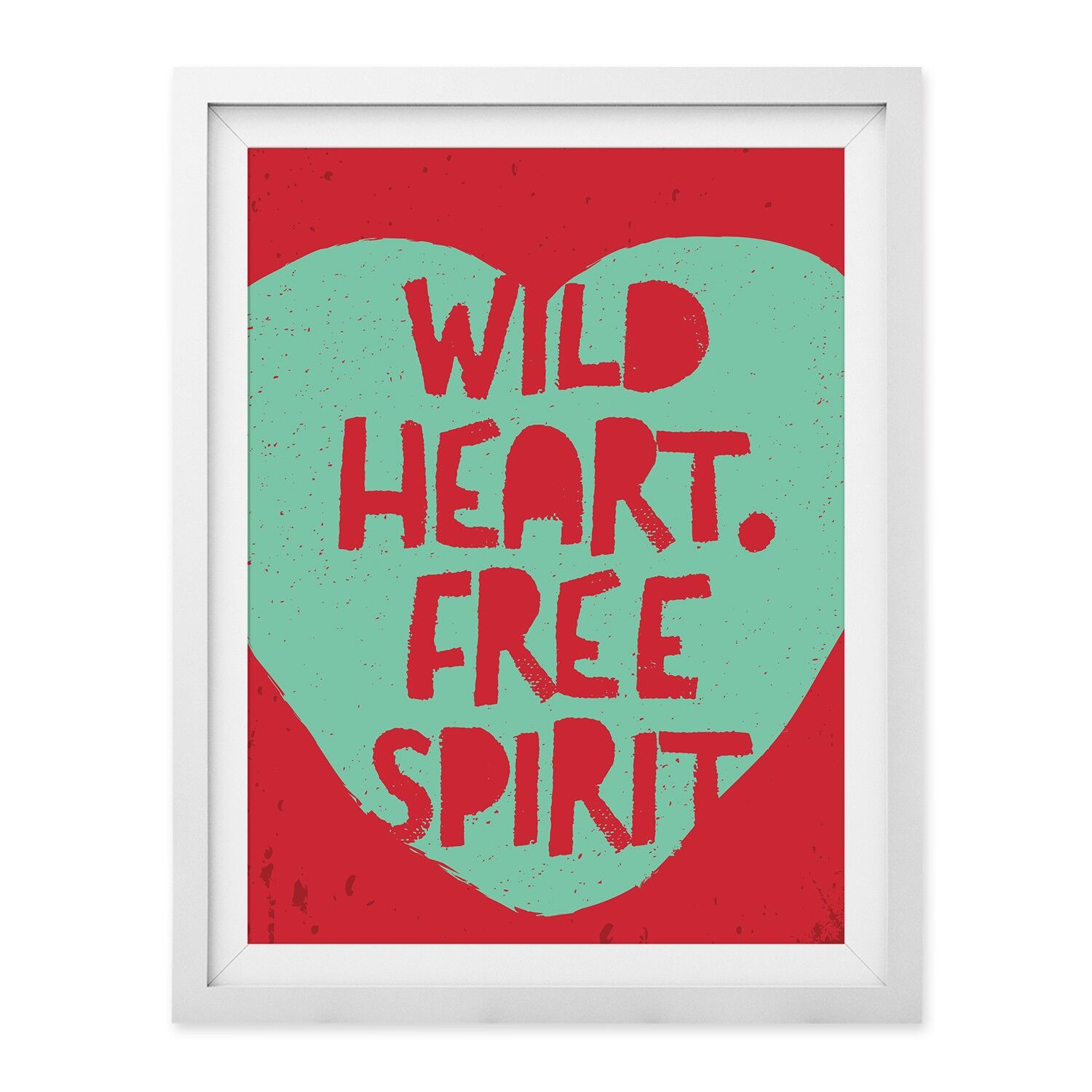 Wild Heart Wall Art Print A4