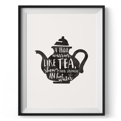 Warrior Tea Fine Wall Art Print (LEUR)