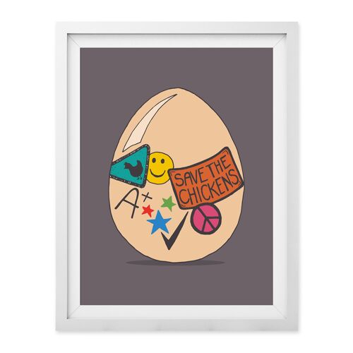 Good Egg Wall Art Print A4 and A3