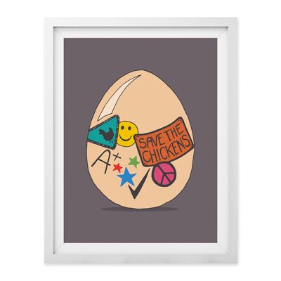 Stampa artistica da parete Good Egg A4 e A3