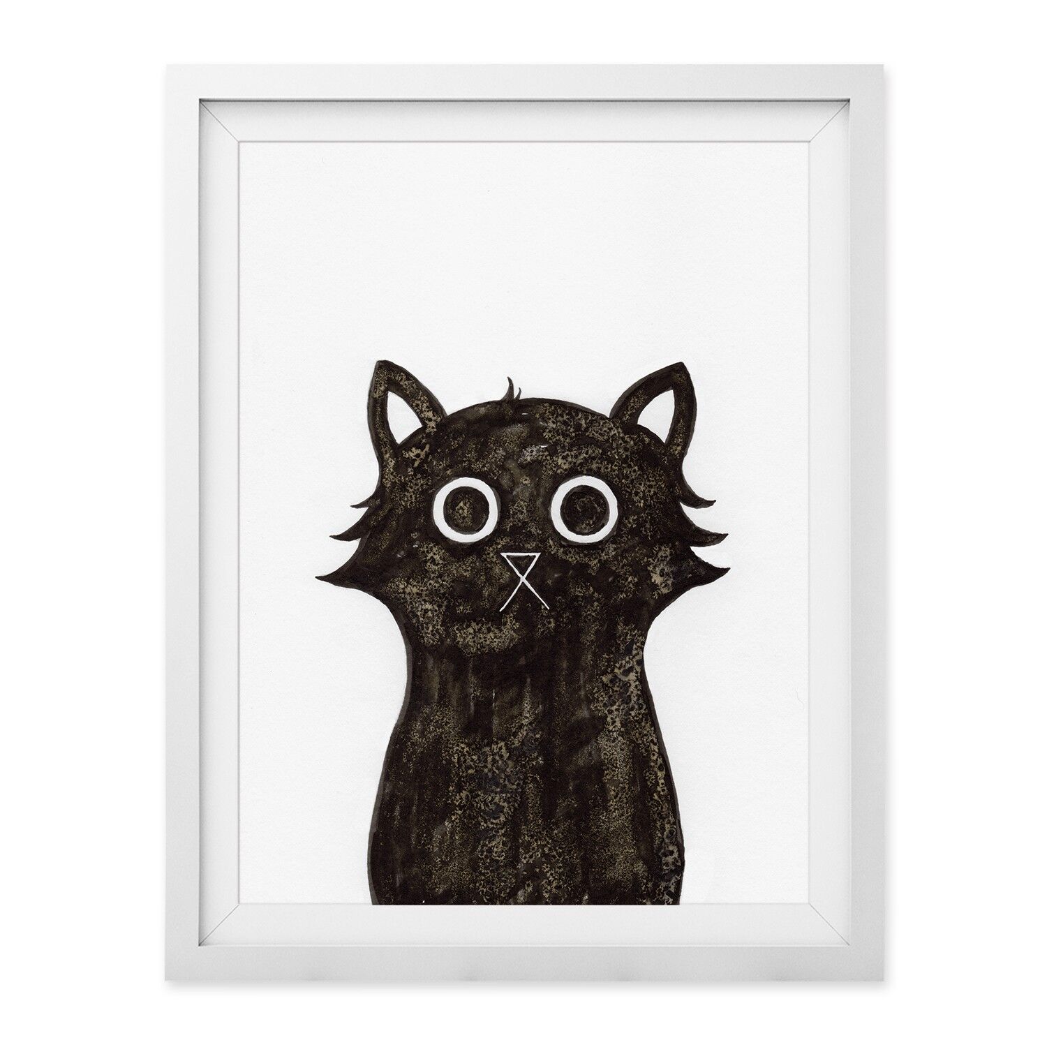 Unmasked Cat Wall Art Print A4