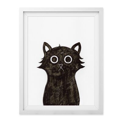 Unmasked Cat Wall Art Print