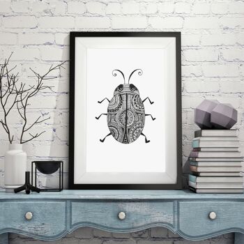 Love Bug Wall Art Print A4 et A3 2