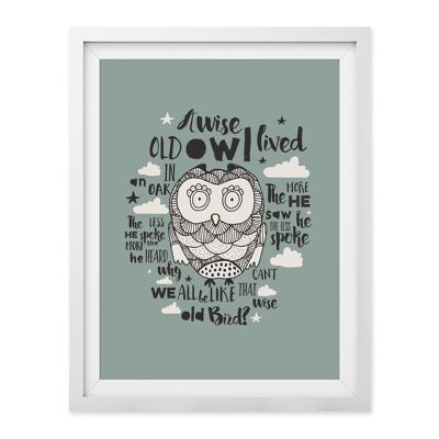 Wise Old Bird Wall Art Print