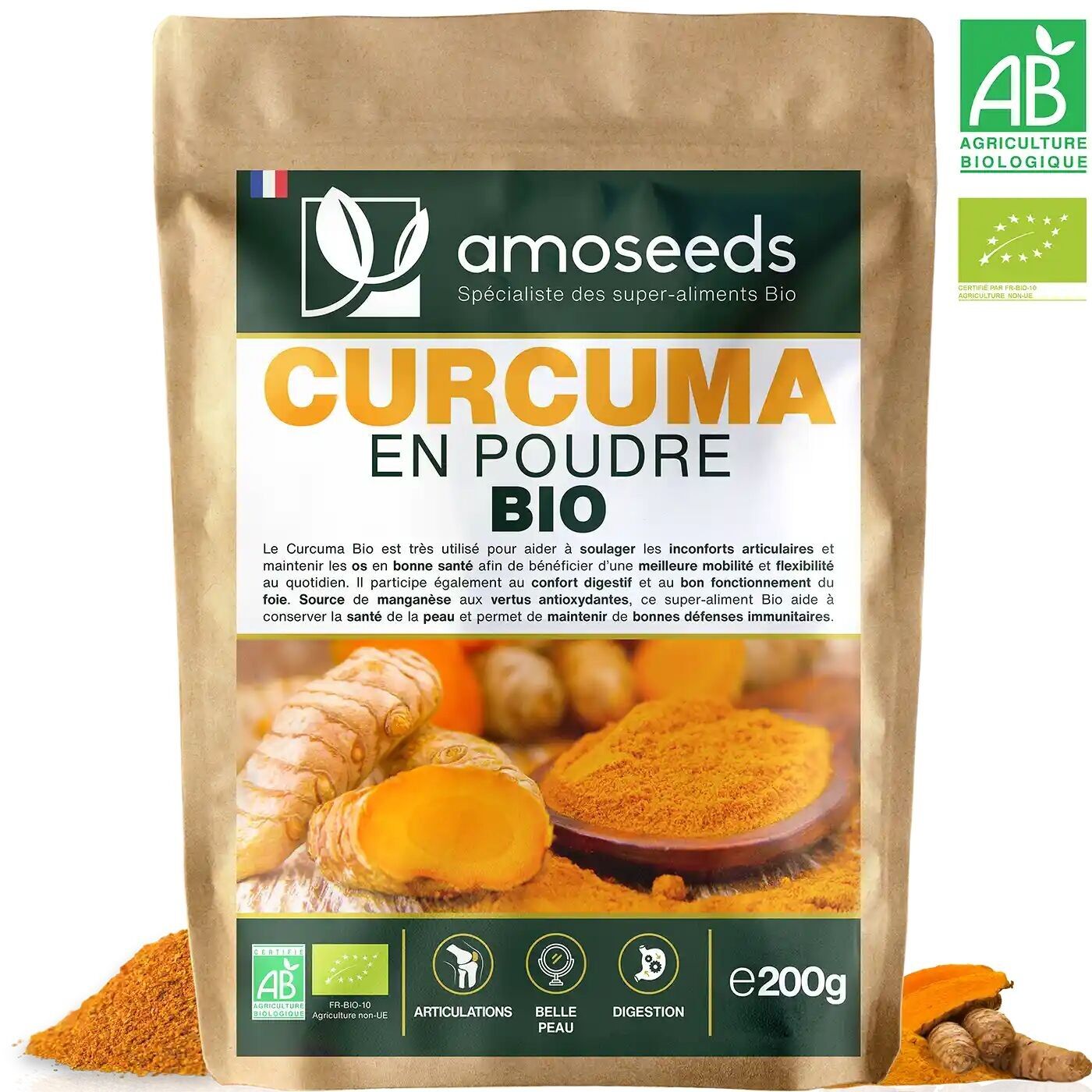 Curcuma en poudre Bio 200g