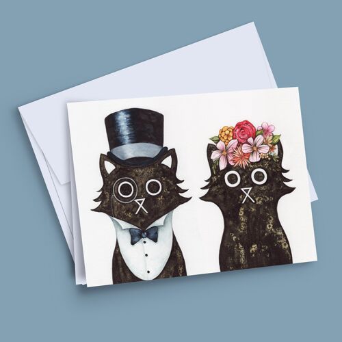 Lord & lady cat card