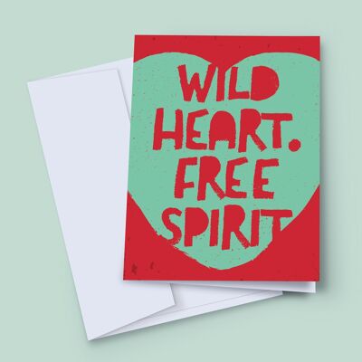 Wild heart. free spirit card