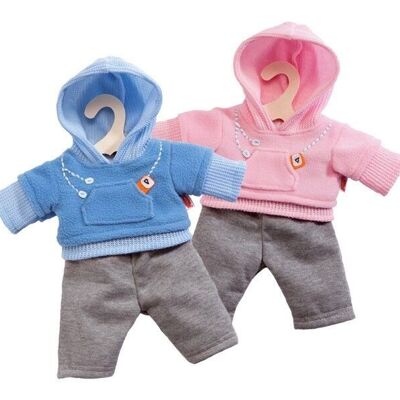 Doll jogging suit, small, size 28-33 cm