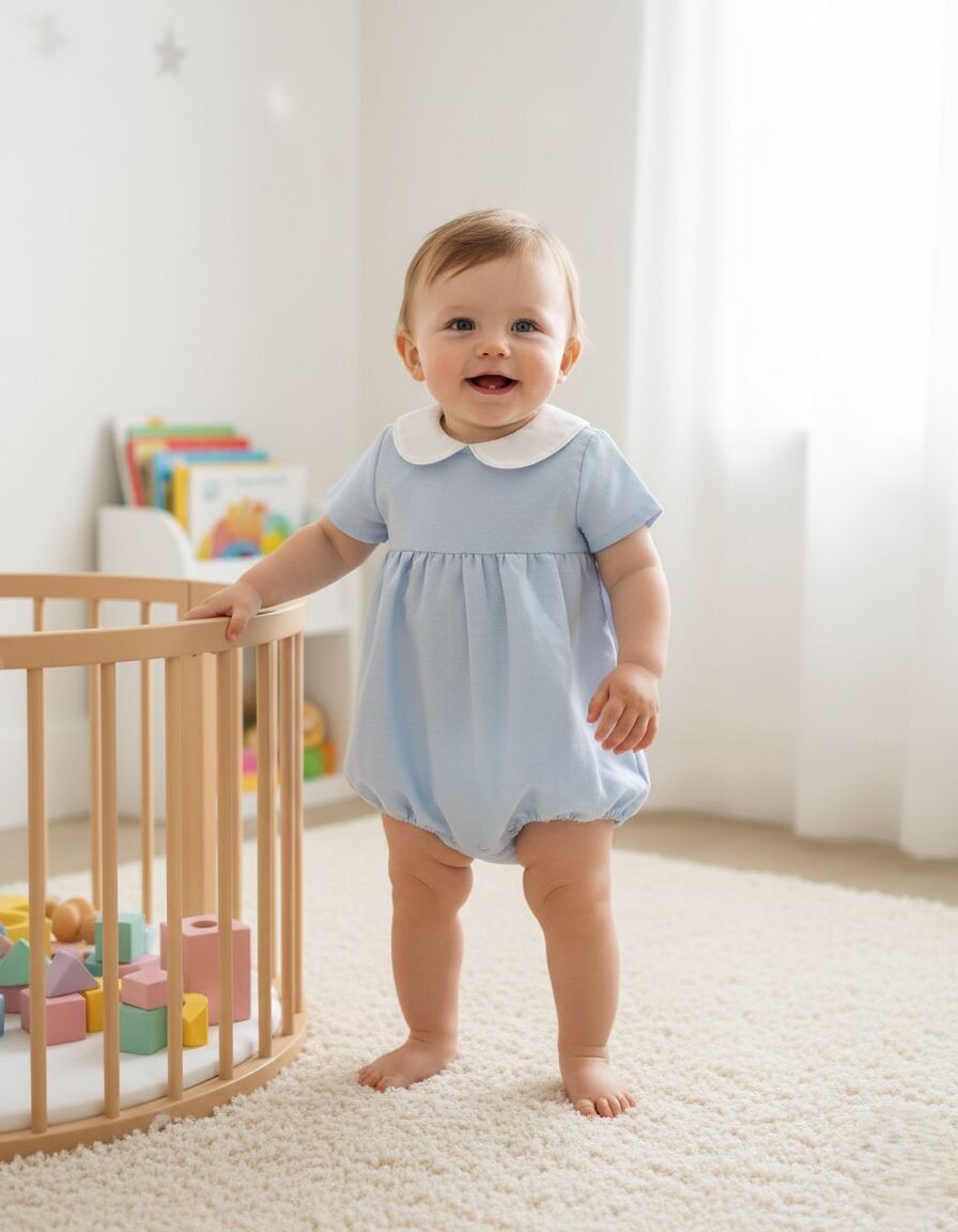 Fofo Azul Oxford Gola Branco