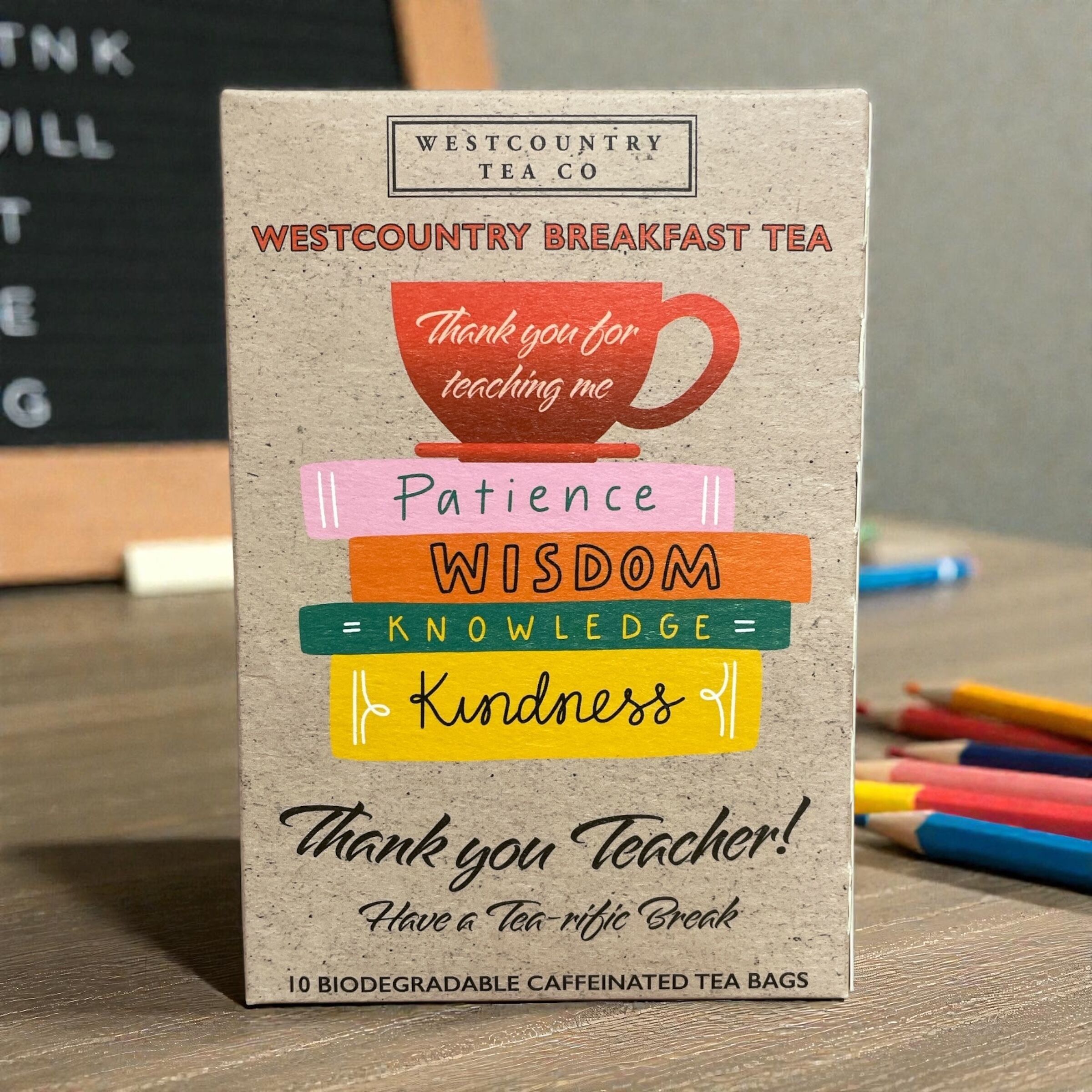Westcountry Breakfast Tea Thank You Teacher novelTEAcard Gift