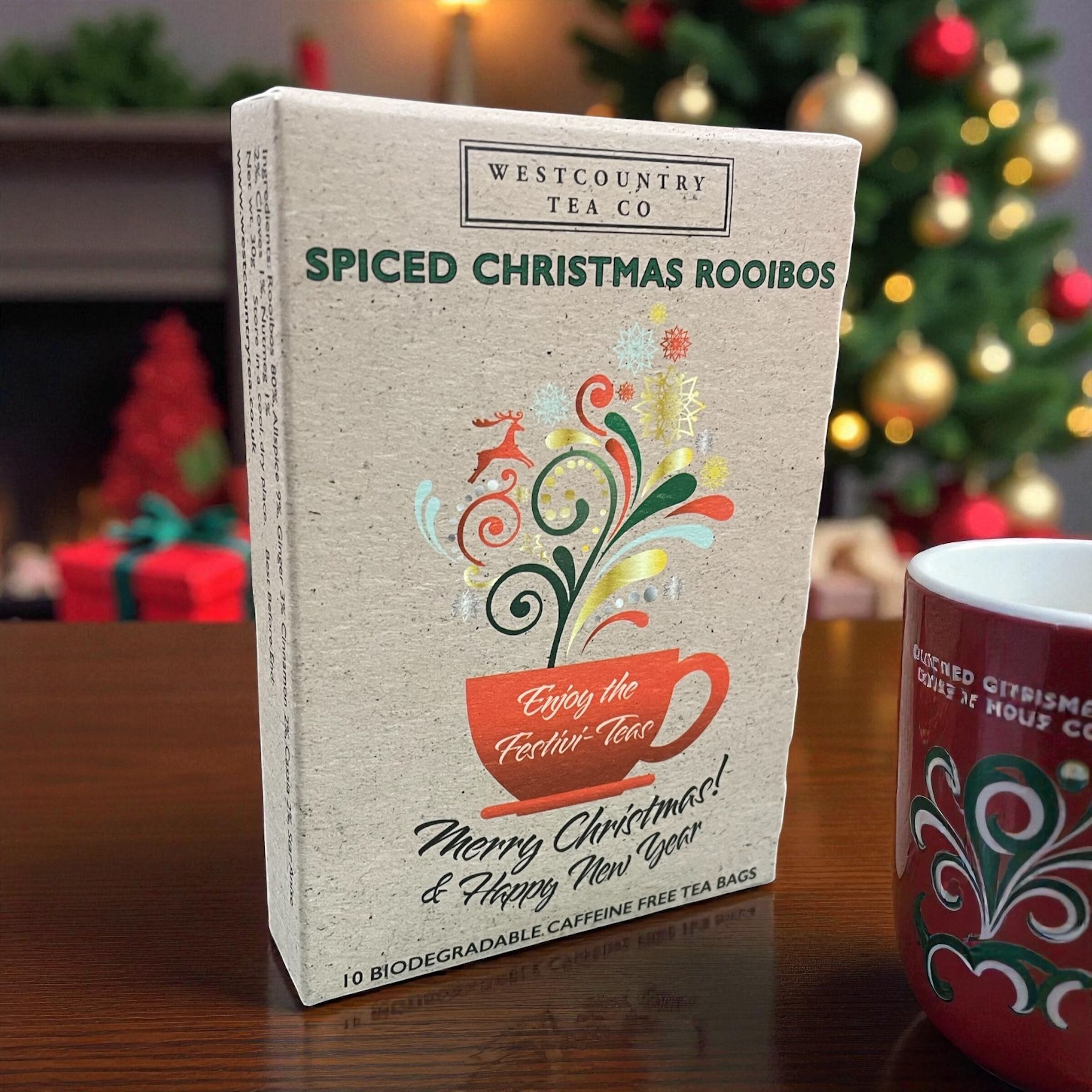 Spiced Christmas Rooibos Merry Christmas novelTEAcard