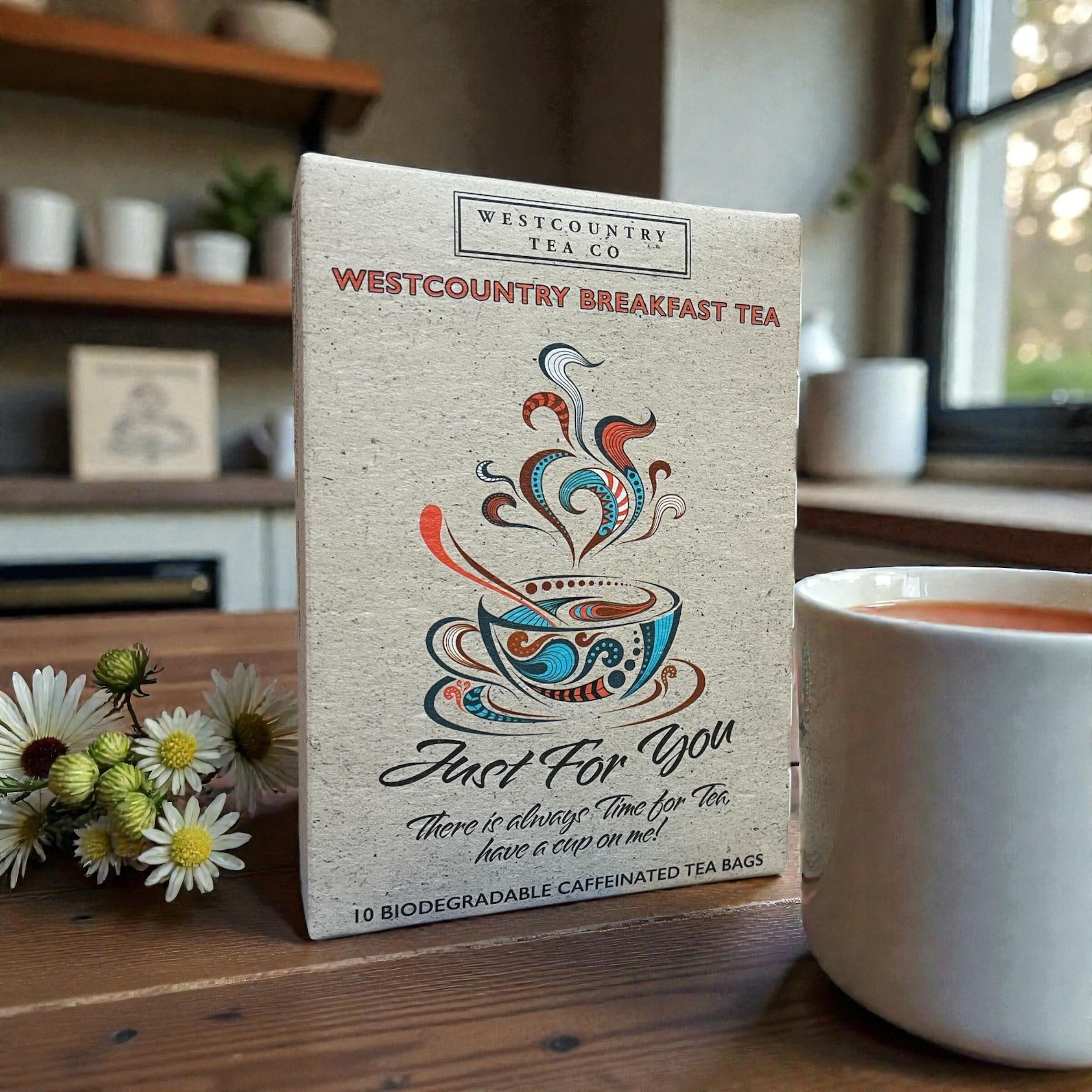 Westcountry Breakfast Tea Just For You novelTEAcard