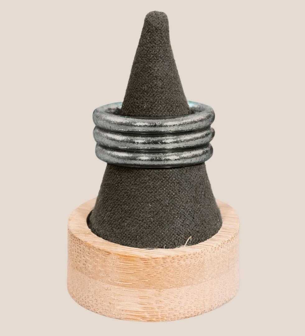 Antiker silberner Armreif, Größe M