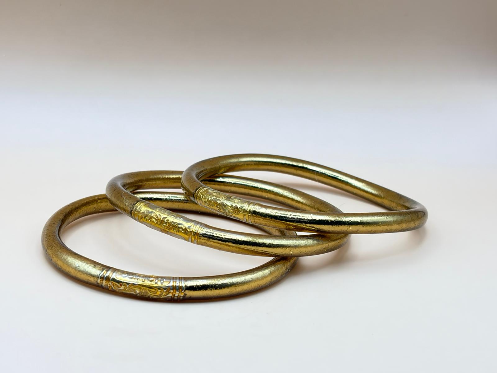 Jonc Bouddhiste 5mm Emblématique Bronze