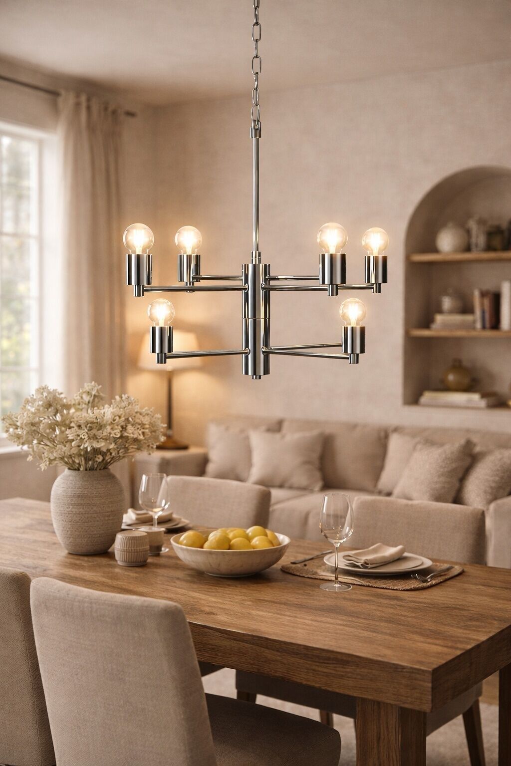 Chrome Light & Living Susa Pendant Lamps