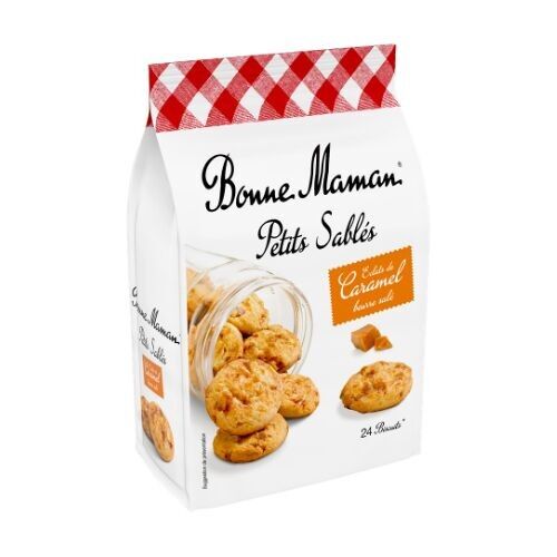 Bonne Maman Petits Sablés Éclats de Caramel Beurre Salé 250g – Biscuits pur beurre gourmands