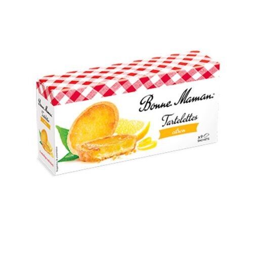 Bonne Maman Tartelettes Citron 125g – Biscuits sablés fourrés au citron