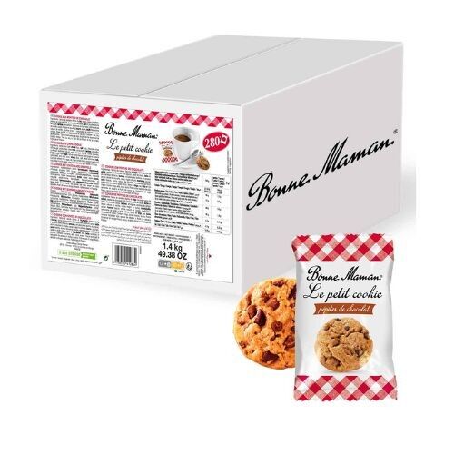 Bonne Maman Petit Cookie Pépites de Chocolat 5g – Carton de 280 Pièces