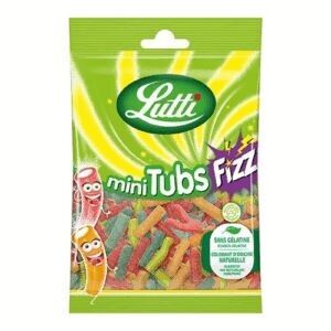 Mini Tubs Fizz 90g – Bonbons Acidulés Colorés – Sachet 90g