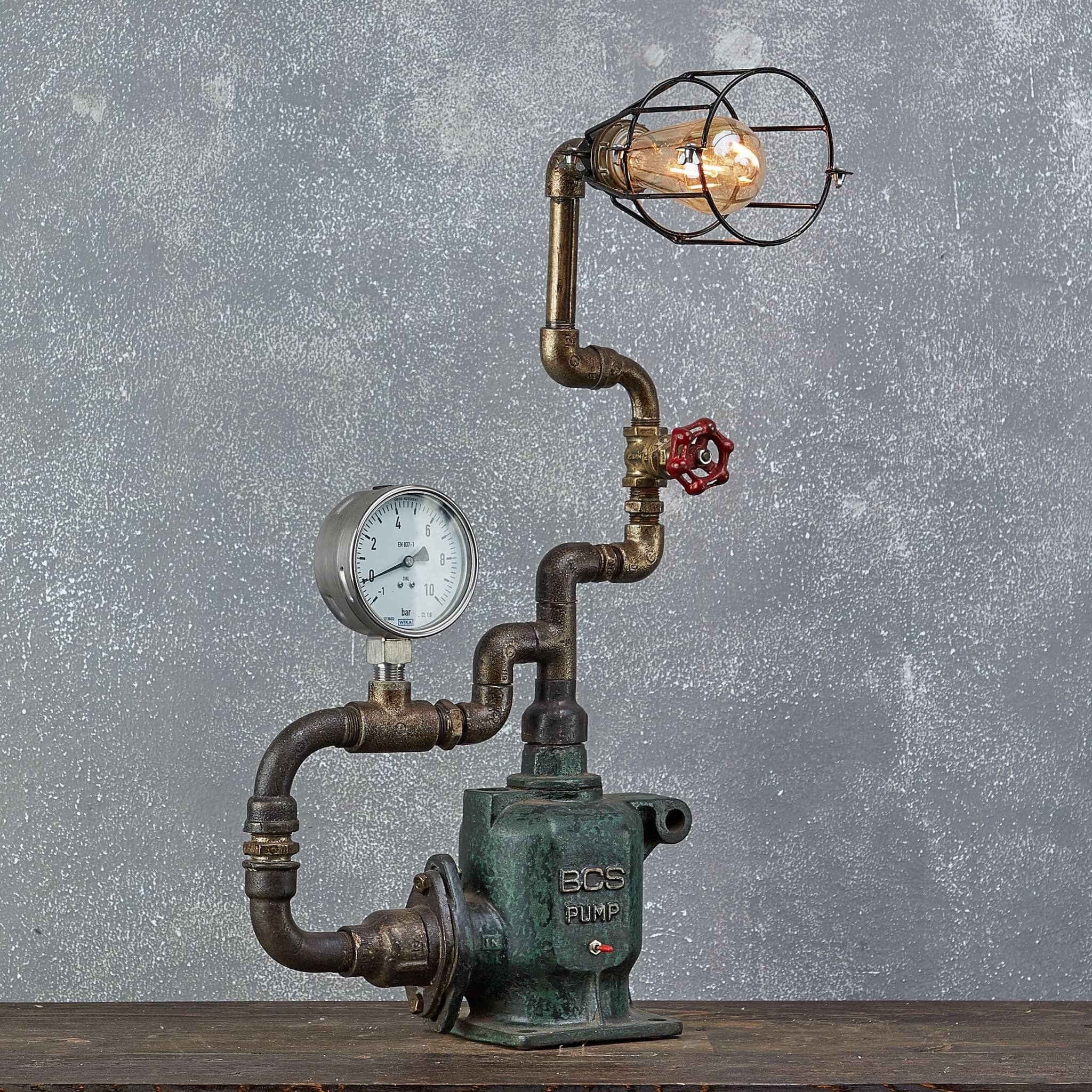 Kopfdrache Eine Lampe