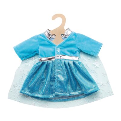 Cappotto per bambole "Principessa del ghiaccio" con mantello, gr. 28-35 cm