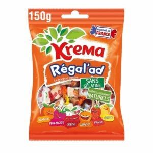Krema Assortiment Bonbons Tendres Sans Gélatine – 12 Sachets de 150g