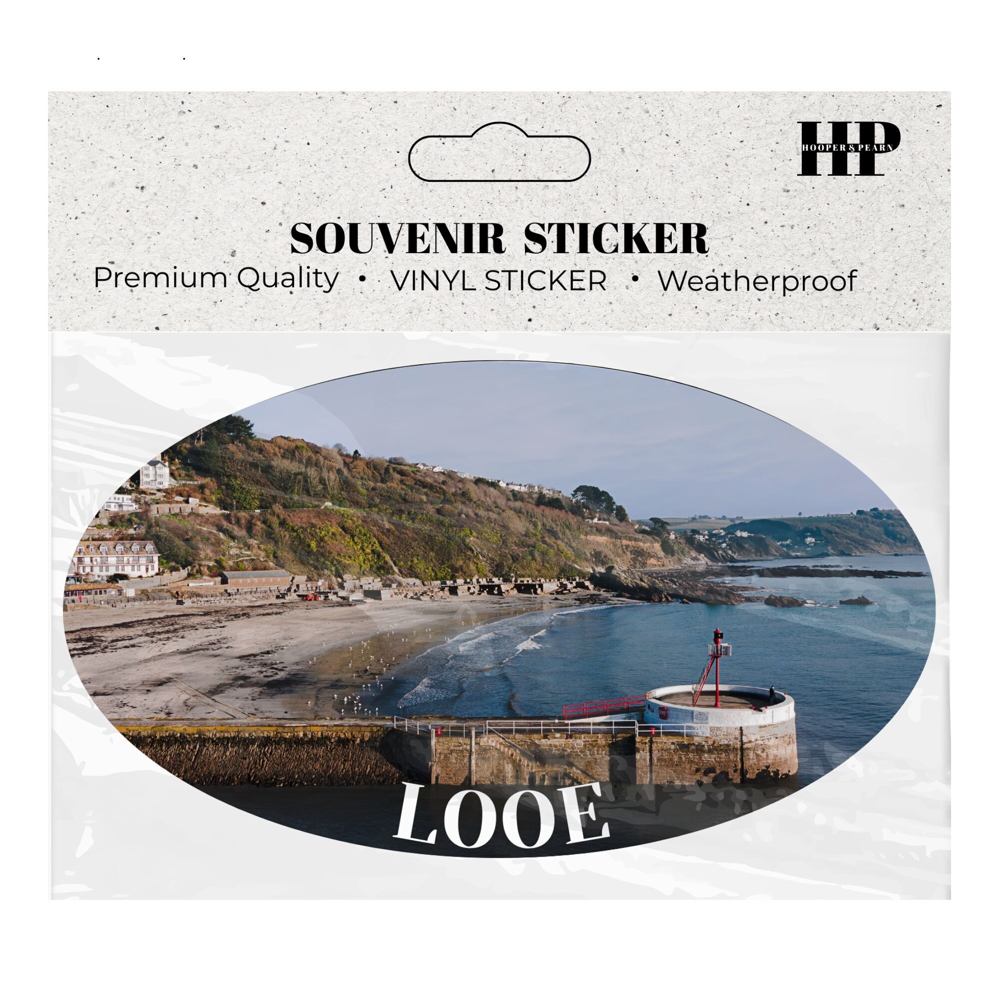 Aufkleber von Looe Banjo Pier