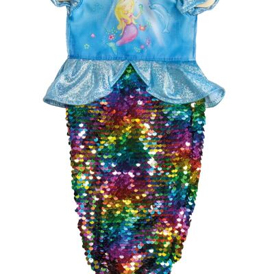 Completo per bambola "Mermaid Ava" con paillettes reversibili, gr. 28-35 cm