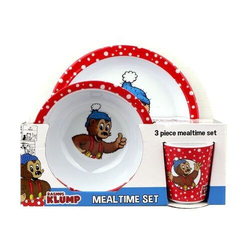 Rasmus Klump - Mealtime Set - 3pcs - Red