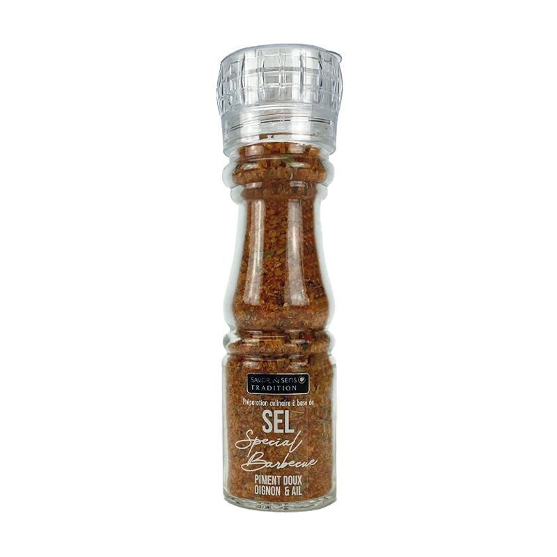 Special barbecue salt with smoked spices