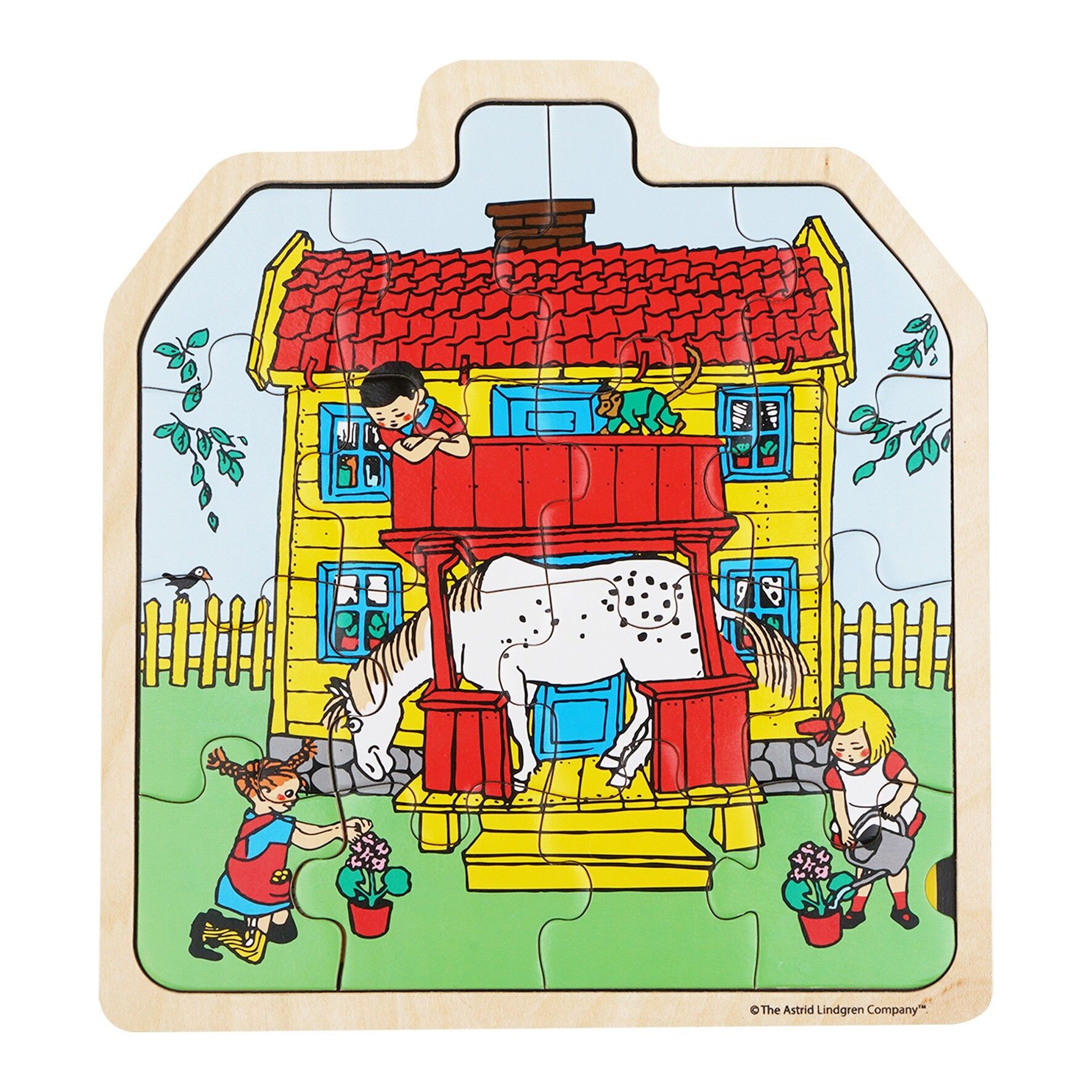Pippi - Framed Wooden Puzzle - House