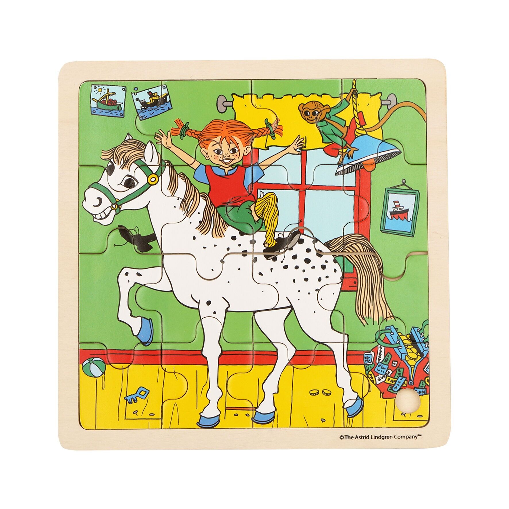 Pippi - Framed Wooden Puzzle - Horse