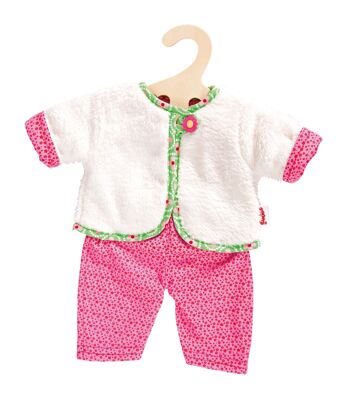 Ensemble veste doudou réversible "Blumi", taille. 38 à 45 cm 1