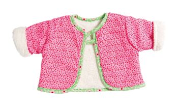 Ensemble veste doudou réversible "Blumi", taille. 38 à 45 cm 3